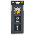BRITE Рамка 3-местная РУ-3-2-Бр стекло графит RE IEK