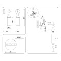 Настенный светильник E14*1