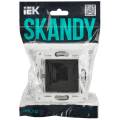SKANDY Розетка компьютерная RJ45 кат.6 SK-K02G графит IEK