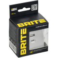 BRITE Розетка USB A+C 45Вт высокоскоростная зарядка РЮ11-2-БрА алюминий IEK