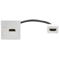 PRIMER РКМ-20-10-П Розетка мультимедийная HDMI M/M (2 модуля) белая IEK