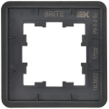 BRITE Рамка 1-местная РУ-1-1-Бр металл черный RE AL IEK