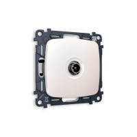 MO213030 Комплект механизма TV розетки проходной OMEGA Жемчуг 5-1000 MHz 4dB QUANT OP2130, VM211 AMBRELLA VOLT