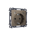 MA640510 Комплект механизма электрической розетки 2USB СC 20W сз на винтовых зажимах 16A-250V ALFA Темная бронза матовый QUANT AP6405, VM165 AMBRELLA VOLT