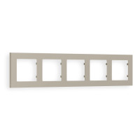 AF220365 Рамка ALFA Techno Серо-бежевый матовый 5-ая AMBRELLA VOLT