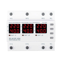 Реле напряжения с контролем тока RE VA3F-40А RostokElectro