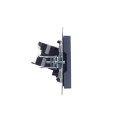 BRITE Розетка компьютерная RJ45 кат.5E РК10-БрМ маренго IEK