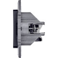 INSPIRIA Розетка компьютерная двойная RJ45 категория 5Е UTP антрацит
