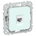 FLITE Розетка компьютерная RJ45 категория 6 UTP РК6-1-0-ФлХЛ холодный лед IEK