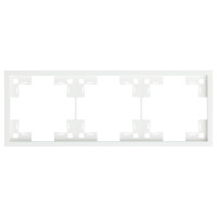 Трехместная рамка, белый сатин (35830 MW)