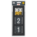 BRITE Рамка 3-местная РУ-3-1-Бр металл черный RE IEK