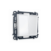 MA123010 Комплект механизма 2-кл выключателя ALFA Белый матовый QUANT AP1230, VM115 AMBRELLA VOLT