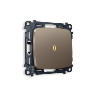 MO632010 Комплект механизма 1-кл выключателя с подсветкой 3200K OMEGA Темная бронза матовый QUANT OP6320, VM101, G11Y AMBRELLA VOLT