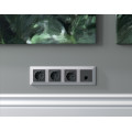 AF110405 Рамка ALFA Line Серебро глянец 5-ая AMBRELLA VOLT