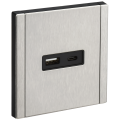 FORTE&PIANO Розетка USB A+C 18Вт FP751M металл никель IEK