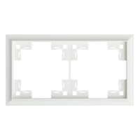 Двухместная рамка классик, белый сатин (35920 MW)