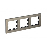 ATLASDESIGN NATURE 3-постовая РАМКА, МЕТАЛЛ ЛАТУНЬ ATN312203