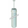 Simon Connect Алюминий Колонна 4-сторонняя, К45, с телескопическим упором, 125х125 мм, 3м