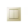 Переключатель проходной 2-кл. СП Simon 15 16А IP20 сл. кость Simon 1590397-031