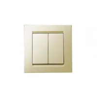 Переключатель проходной 2-кл. СП Simon 15 16А IP20 сл. кость Simon 1590397-031