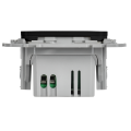 FLITE Розетка USB A+A 3,1А РЮ-2-ФлЧ черный IEK