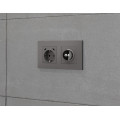MA655810 Комплект механизма терморегулятора с цифровым дисплеем с подсветкой и датчиком для теплого пола ALFA Антрацит серый QUANT (AP6558, VM1385) AMBRELLA VOLT