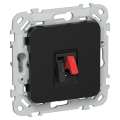 FLITE Розетка аудио РА-1-ФлЧ черный IEK