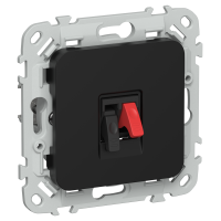 FLITE Розетка аудио РА-1-ФлЧ черный IEK
