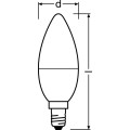 Лампа светодиодная LED Value LVCLB60 7SW/840 7Вт свеча матовая E14 230В 10х1 RU OSRAM 4058075578944