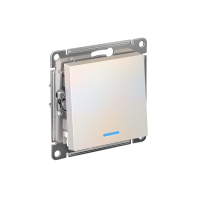 ATLASDESIGN 1-клавишный ВЫКЛЮЧАТЕЛЬ с подсветкой, сх.1а, 10АХ, мех., быстрозажим. клем., ЖЕМЧУГ ATN000413S