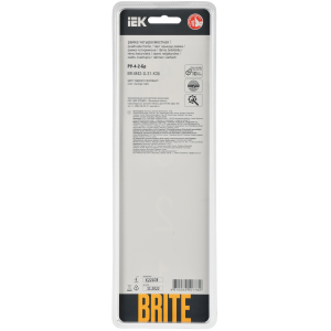 BRITE Рамка 4-местная РУ-4-2-Бр стекло маренго матовый IEK