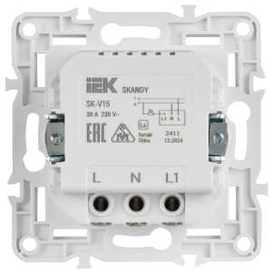 SKANDY Выключатель карточный 30А SK-V15Sh шампань IEK