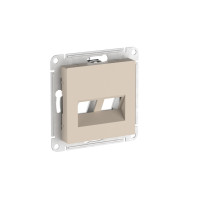 ATLASDESIGN НАКЛАДКА двойная для информационных функций типа Keystone, ПЕСОЧНЫЙ ATN001290