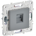 SKANDY Розетка компьютерная RJ45 кат.6 SK-K02Gr серый IEK