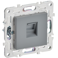 SKANDY Розетка компьютерная RJ45 кат.6 SK-K02Gr серый IEK