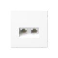 ARTGALLERY РОЗЕТКА двойная компьютерная RJ45+RJ45, кат. 5е, механизм, ЛОТОС GAL001385