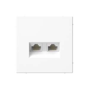 ARTGALLERY РОЗЕТКА двойная компьютерная RJ45+RJ45, кат. 5е, механизм, ЛОТОС GAL001385