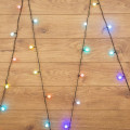 Гирлянда светодиодная Шарики 5м d18мм 30LED RGB 3.6Вт 220-240В IP20 провод ПВХ темн. зел. Neon-Night 303-549