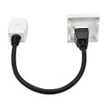 PRIMER РКМ-20-10-П Розетка мультимедийная HDMI M/M (2 модуля) белая IEK