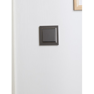 BRITE Рамка 1-местная IP44 РУ-1-БрС-44 сталь IEK
