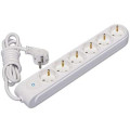 Удлинитель 6х5м с заземл. 16А защ. шторки с выкл. Makel N6310063