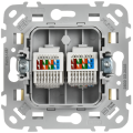 FLITE Розетка 2-местная компьютерная RJ45 категория 5Е UTP РК5е-2-0-ФлН навахо IEK