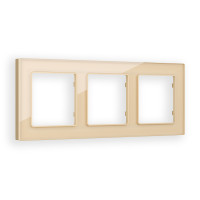 AF330603 Рамка ALFA Platos Шампань Стекло органическое 3-ая AMBRELLA VOLT