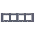 Рамка 4-ая цвет-Грифель матовый MEITON AA4802M4AL