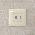 Устройство зарядное USB СП Avanti Ванильная дымка DKC 4405543