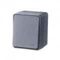 ATLASDESIGN PROFI IP54 О/У 1-клавишный ВЫКЛЮЧАТЕЛЬ, сх.1, 10АХ, АНТРАЦИТ ATN544011