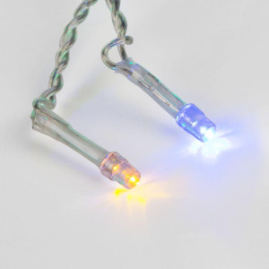 Гирлянда светодиодная Светодиодный Дождь 3х2м 240LED мультиколор 12Вт 230В IP20 свечение с динамикой провод прозр. Neon-Night 235-098