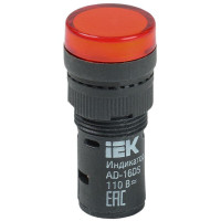 Лампа светосигнальная AD16DS d16мм 24В AC/DC красн. KARAT IEK BLS10-ADDS-024-K04-16