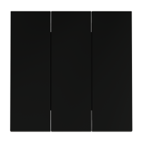 Клавиши для выключателя/переключателя трехклавишного, S70 (черный матовый)