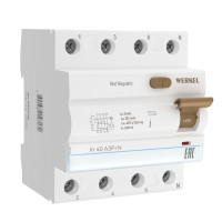 W914P406 / Устройство защитного отключения 3P+N 40 A 30 mА  АС  6 kА